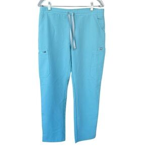 FIGS Women’s Scrub Pants - Size Medium Petite - Light Blue